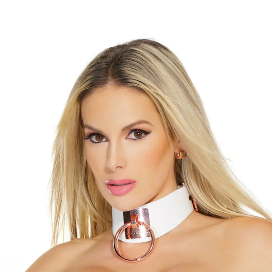 Classy Rose Gold BDSM Collar Bondage Choker  Bondage Gear