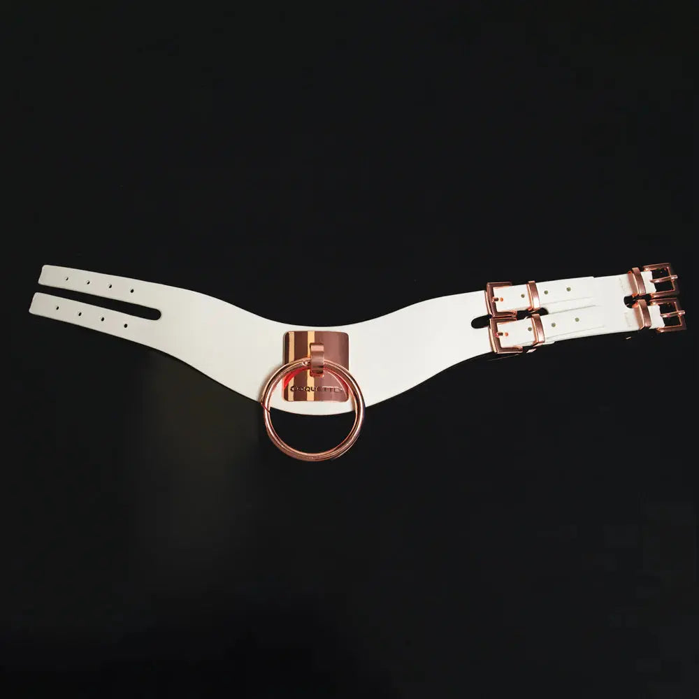 Classy Rose Gold BDSM Collar Bondage Choker  Bondage Gear