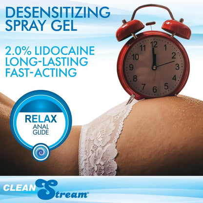 CleanStream Relax Desensitizing Anal Lube with Injector Kit - 4 oz  Lubes, Lotions and Accessories