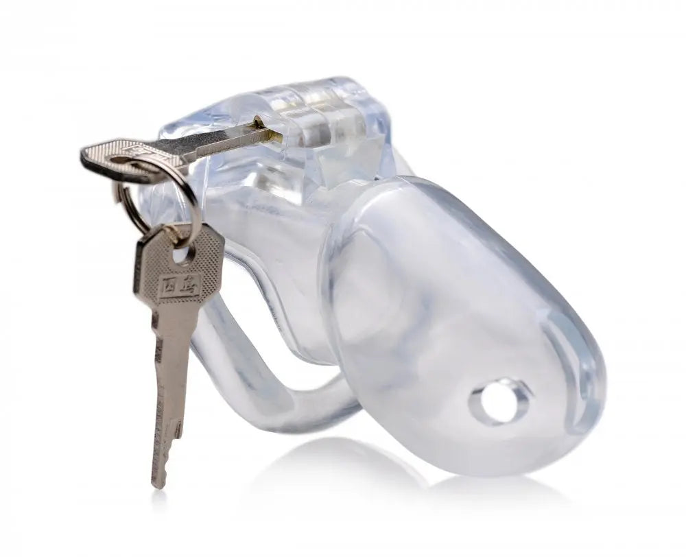 Clear Captor Chastity Cage - Large BDSM Cock Cage  Chastity