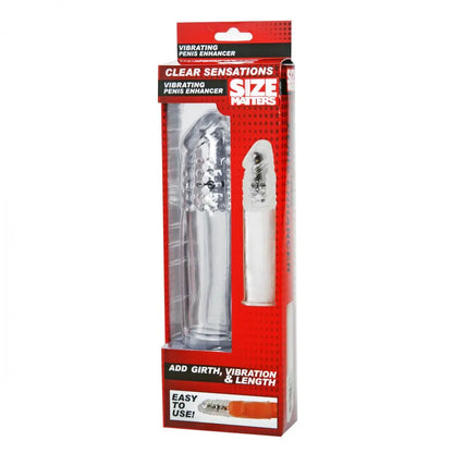 Clear Sensations Vibrating Penis Enhancer Cock Sleeve  Penis Extenders and Sleeves