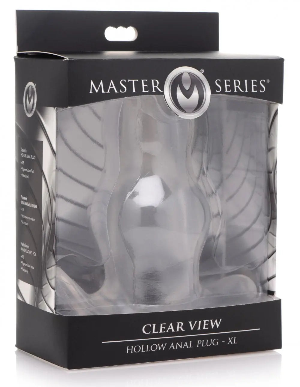 Clear View Hollow Anal Plug - XL  Anal Training