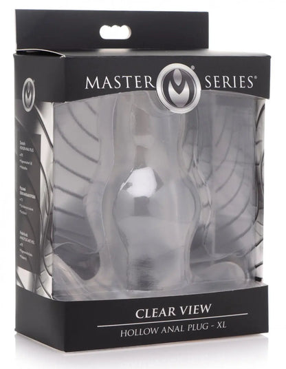 Clear View Hollow Anal Plug - XL  Anal Training