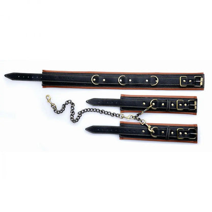 Coax Collar to Wrist Restraints Bondage Cuffs BDSM Restraints  Bondage Gear