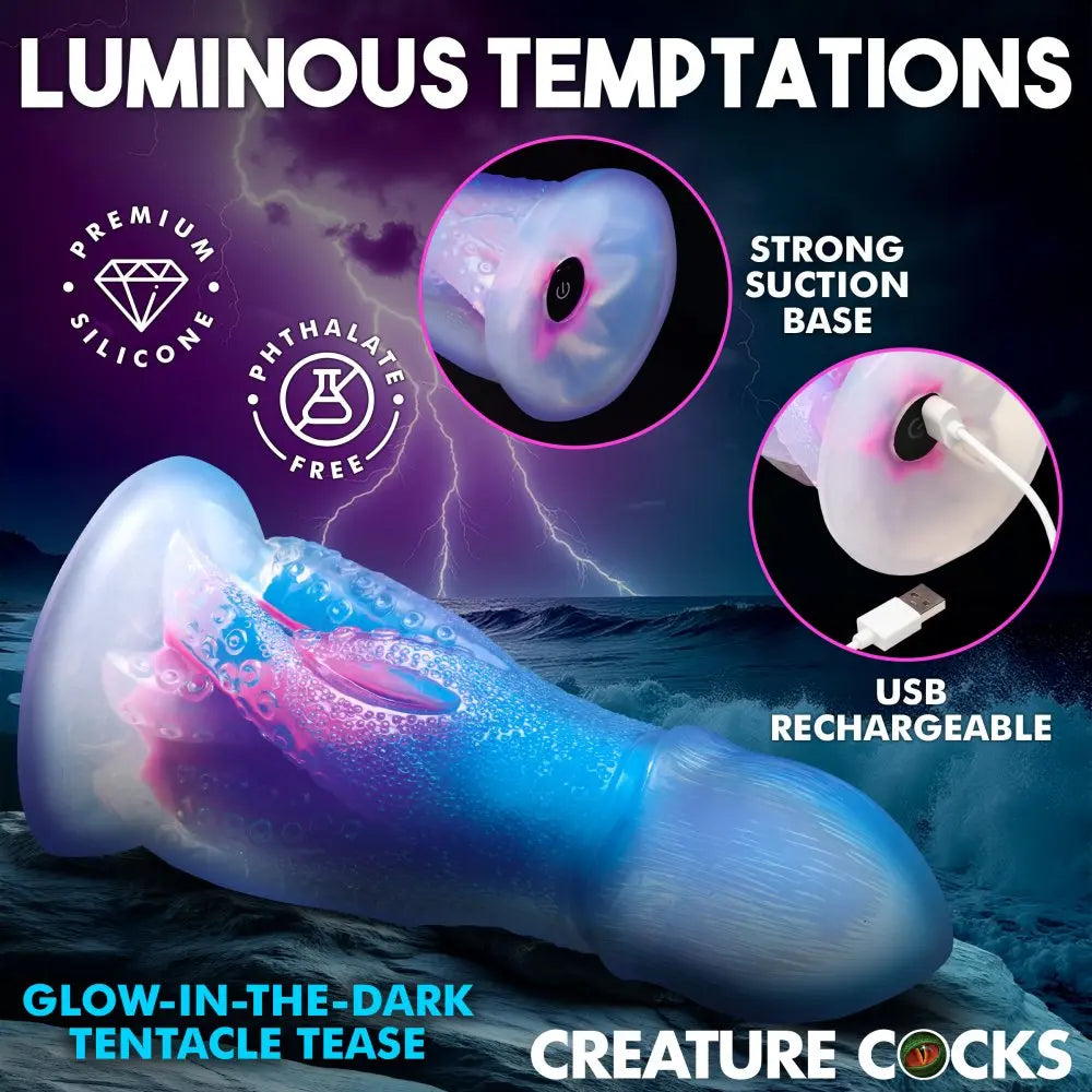 Cocktopus Deluxe Glow Vibrating Dildo Silicone Octopus Sex Toy  Fantasy Dildos