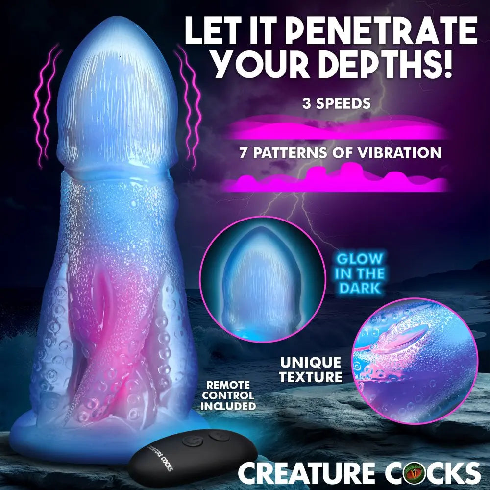 Cocktopus Deluxe Glow Vibrating Dildo Silicone Octopus Sex Toy  Fantasy Dildos