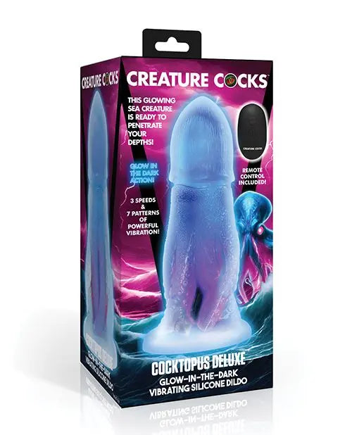 Cocktopus Deluxe Glow Vibrating Dildo Silicone Octopus Sex Toy  Fantasy Dildos
