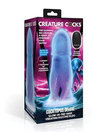 Cocktopus Deluxe Glow Vibrating Dildo Silicone Octopus Sex Toy  Fantasy Dildos