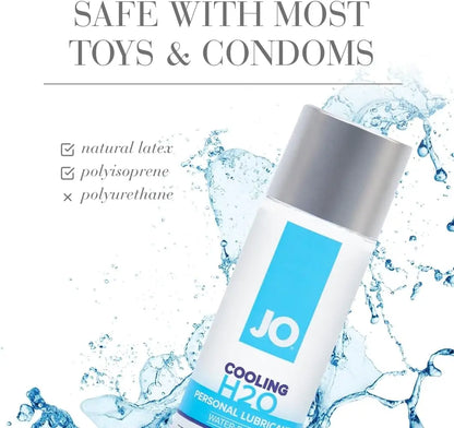 Cooling Lube JO H2O Cooling Lubricant 2 fl oz  Water-Based Lube