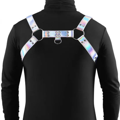 Cosmo Harness Dare - Iridescent Bondage Chest Harness (M/L)  Harnesses