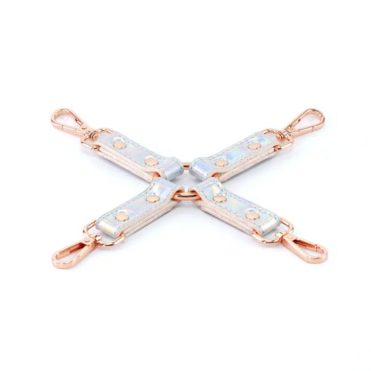 Cosmo Iridescent Bondage Hogtie - Iridescent Rainbow Hogtie Restraints  Hogtie Restraints