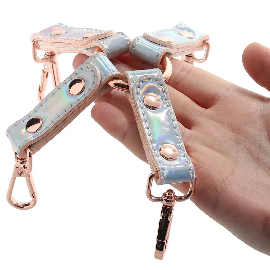 Cosmo Iridescent Bondage Hogtie - Iridescent Rainbow Hogtie Restraints  Hogtie Restraints