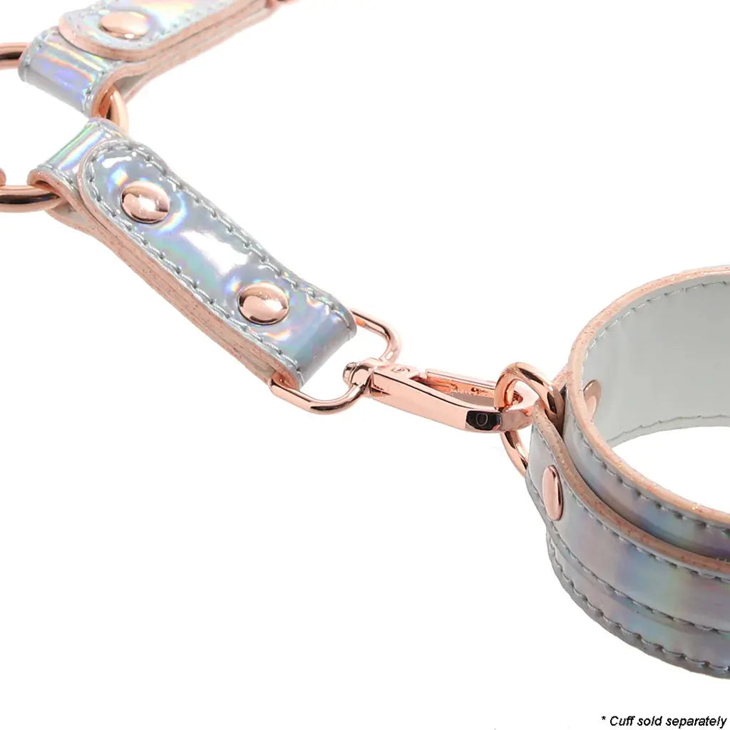 Cosmo Iridescent Bondage Hogtie - Iridescent Rainbow Hogtie Restraints  Hogtie Restraints