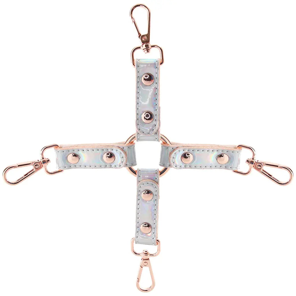 Cosmo Iridescent Bondage Hogtie - Iridescent Rainbow Hogtie Restraints  Hogtie Restraints