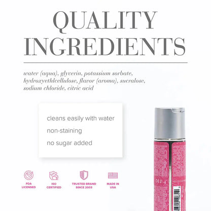 Cotton Candy Lube Flavored Water-Based Lubricant 2 oz. - JO Candy Shop  Flavored Lube