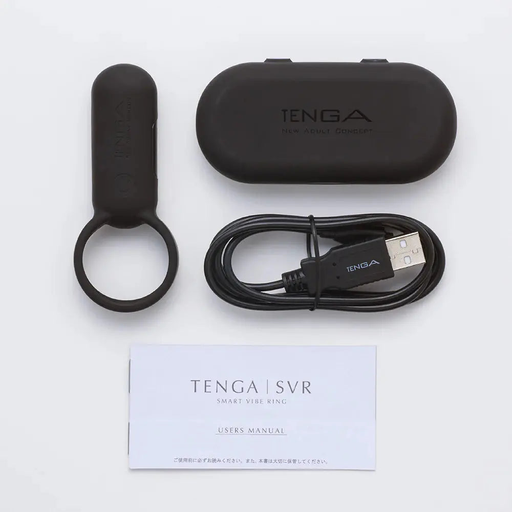 Couples Vibrator Tenga SVR Black Vibrating Cock Ring Sex Toy for Couples  Sex Toy for Men