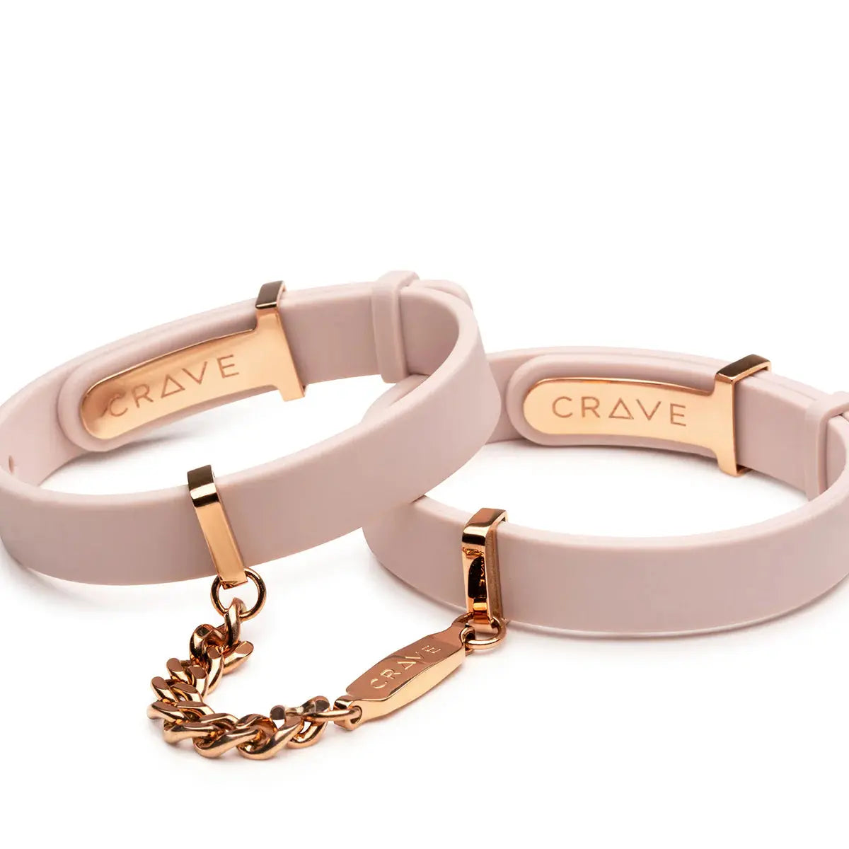 Crave ID Cuffs Pink/Rose Gold  Fetish - Cuffs & Restraints
