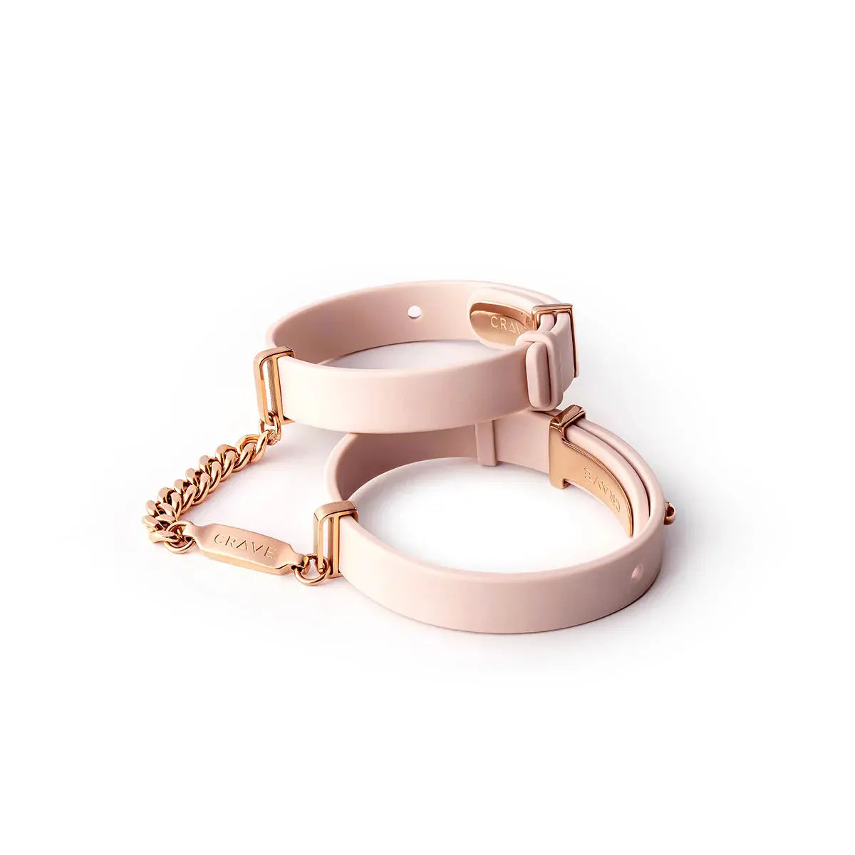 Crave ID Cuffs Pink/Rose Gold  Fetish - Cuffs & Restraints