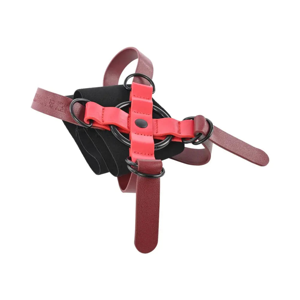 Cross Cuffs - Red Bondage Cuffs Sportsheets Sex and Mischief  Fetish - Cuffs & Restraints