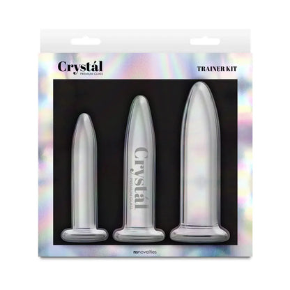 Crystal 3-Piece Glass Trainer Kit Clear  Anal Training
