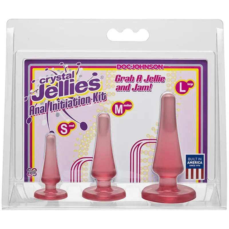 Crystal Jellies - Anal Initiation Kit Pink  Anal - Kits