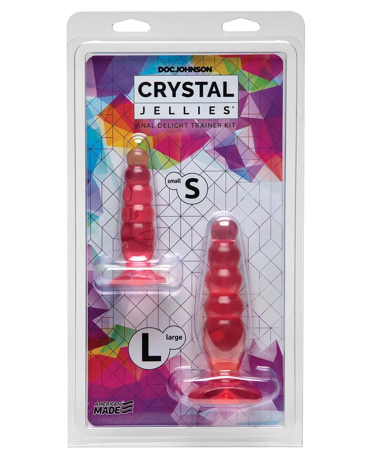 Crystal Jellies - Body Safe Anal Trainer Kit Pink  Anal Training