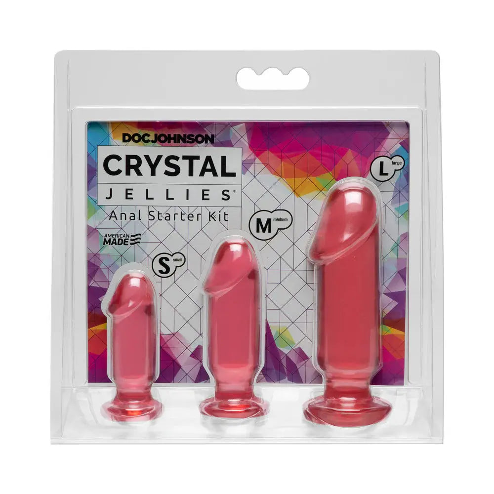 Crystal Jellies – Beginner Anal Training - Anal Starter Kit Pink  Anal - Kits