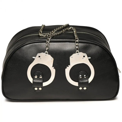 Cuffed and Loaded Travel Bag with Handcuff Handles  Bondage Gear