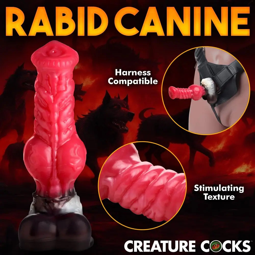 Cujo Canine Silicone Dildo - Large Fantasy Canine Dildo  Fantasy Dildos