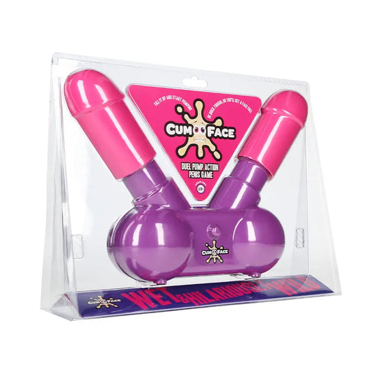 Cum Face Dual Pump Action Penis Game  Games - Adult Party Games