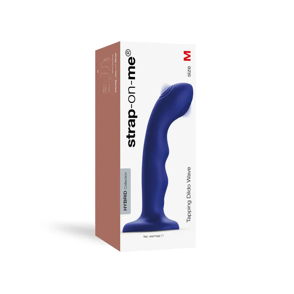 Curved Anal Dildo Sex Toy TAPPING DILDO WAVE - NIGHT BLUE  Curved Dildo