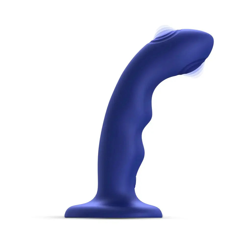 Curved Anal Dildo Sex Toy TAPPING DILDO WAVE - NIGHT BLUE  Dildos