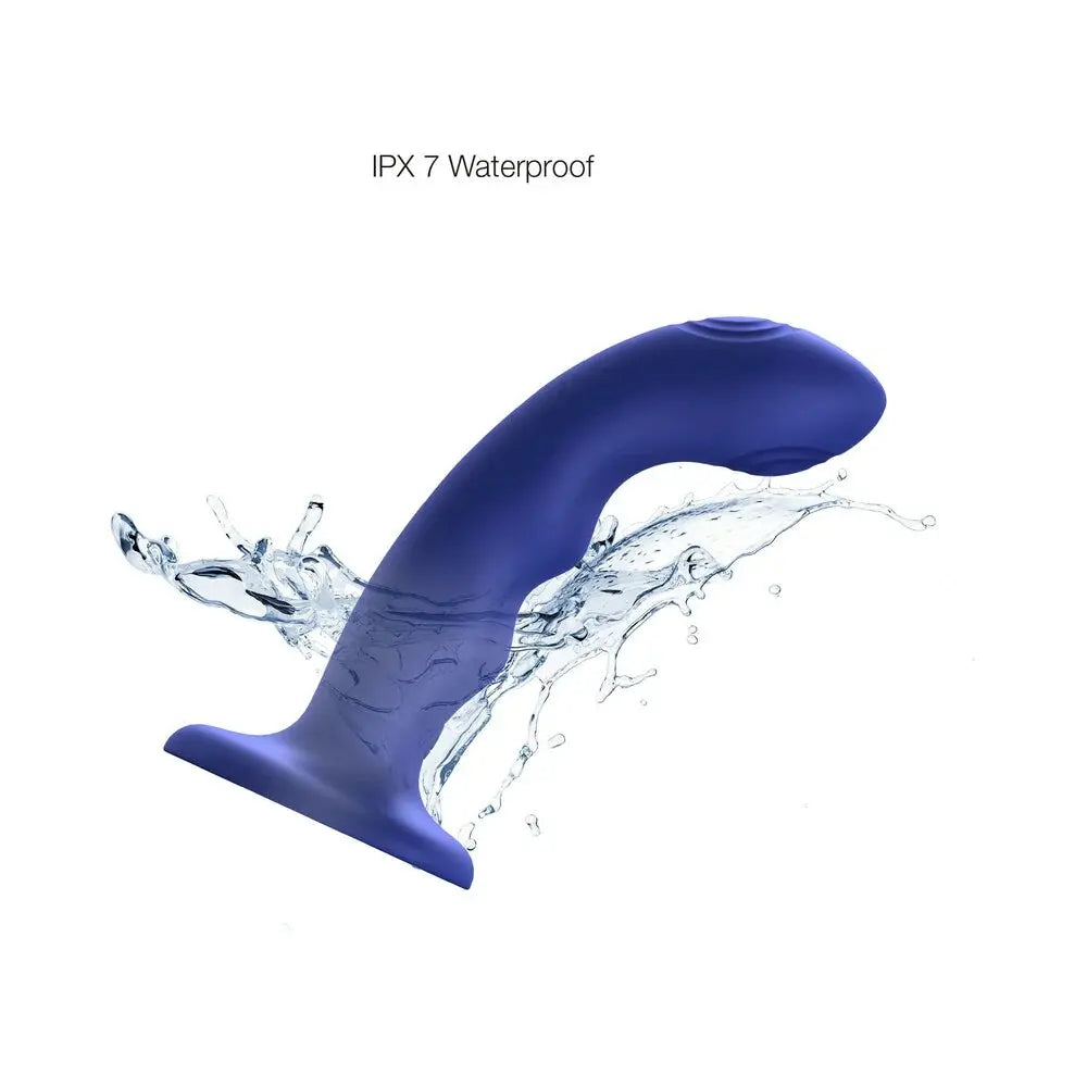 Curved Anal Dildo Sex Toy TAPPING DILDO WAVE - NIGHT BLUE  Dildos