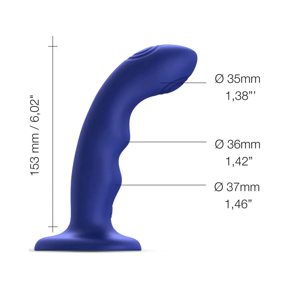 Curved Anal Dildo Sex Toy TAPPING DILDO WAVE - NIGHT BLUE  Dildos