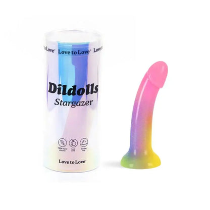 Curved Dildo Sex Toy DILDOLLS - STARGAZER Colorful G-Spot or P-Spot Dildo  Dildos