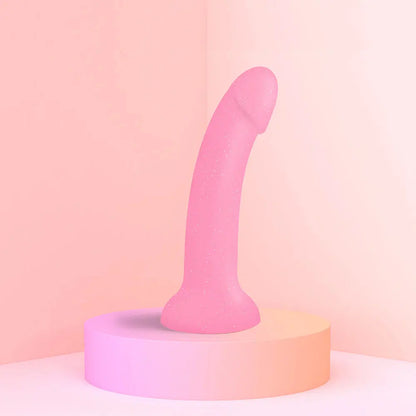Curved Suction Cup Dildo Sex Toy Dildolls Glitzy G-Spot and P-Spot Soft Touch Dildo  Dildos
