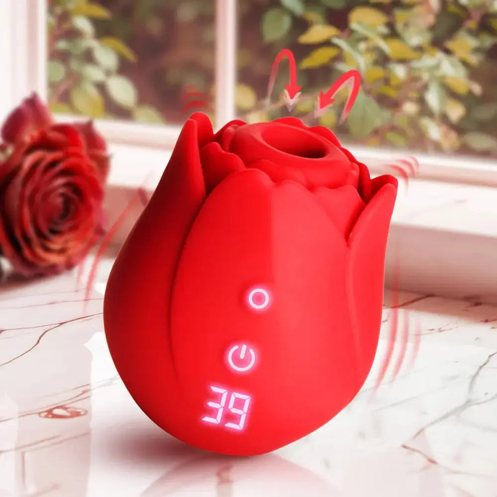 Cyber Rose Toy Sucking & Vibrating Digital Clitoral Stimulator  Rose Toy