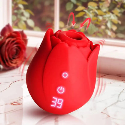 Cyber Rose Toy Sucking & Vibrating Digital Clitoral Stimulator  Rose Toy
