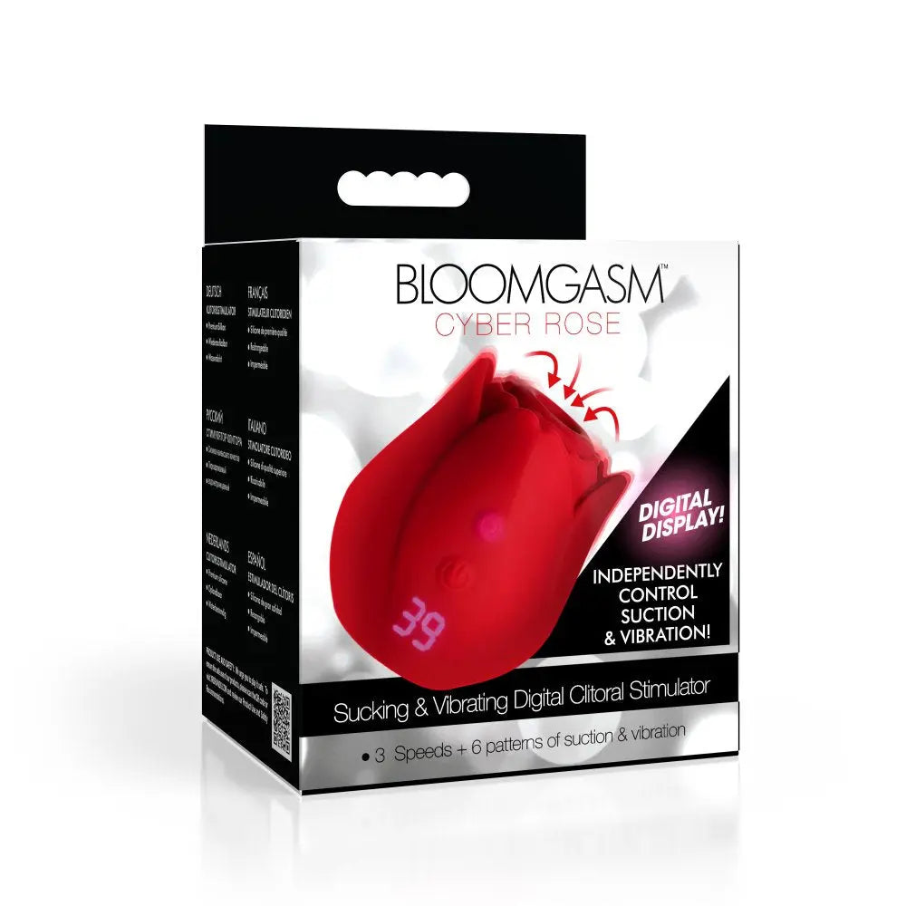 Cyber Rose Toy Sucking & Vibrating Digital Clitoral Stimulator  Rose Toy
