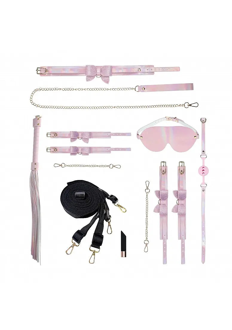 DDLG Bondage Kit Girly pink BDSM Sub Ouch! Paris Collection - Kit with Bag  Fetish Clothing and Lingerie