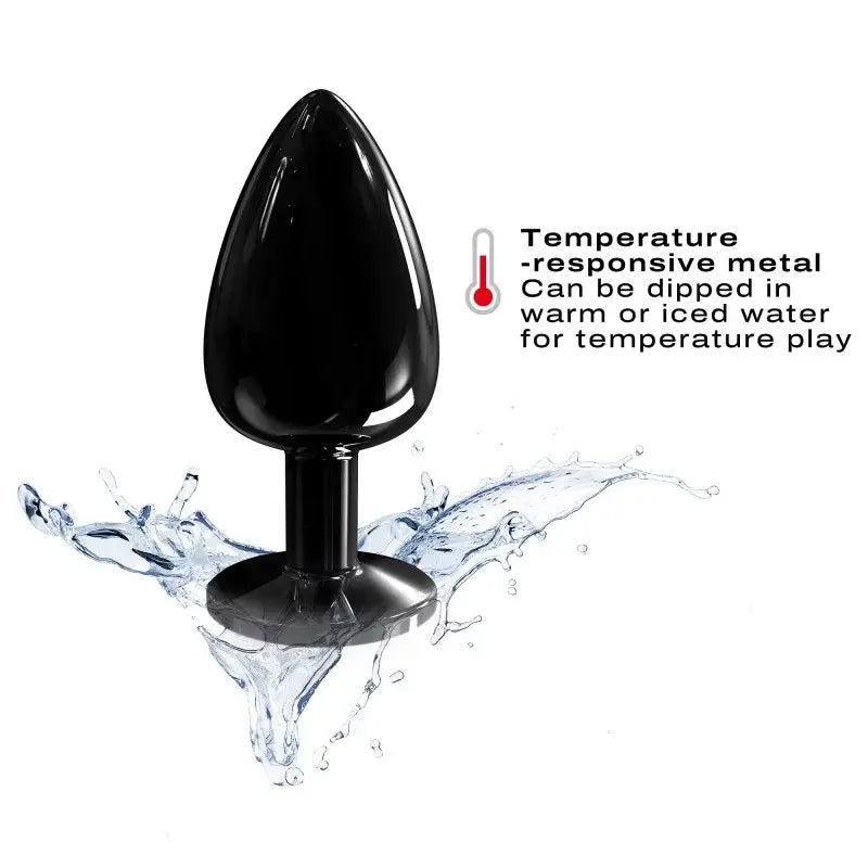 DIAMOND PLUG BLACK L  Anal Plug Sex Toy