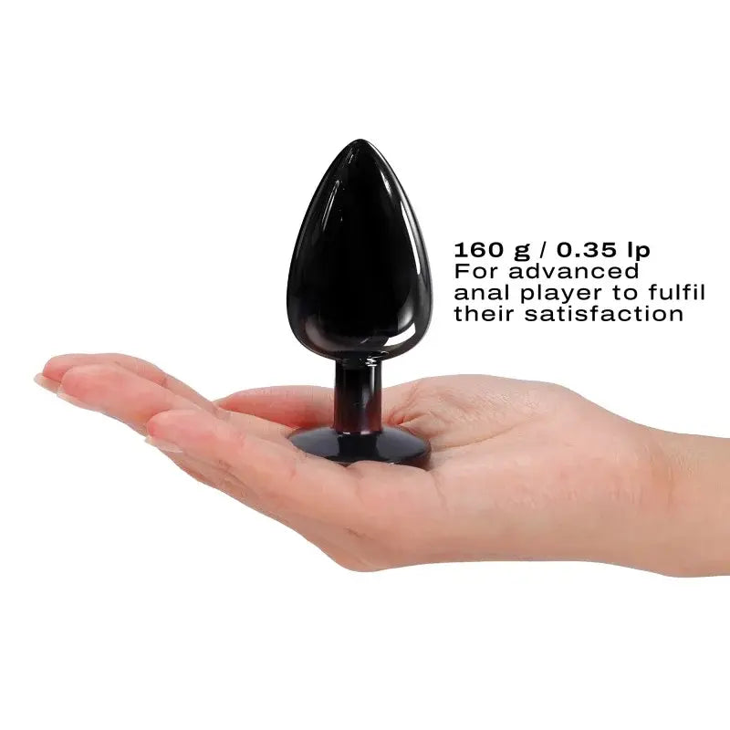 DIAMOND PLUG BLACK L  Anal Plug Sex Toy