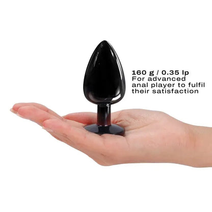 DIAMOND PLUG BLACK L  Anal Plug Sex Toy