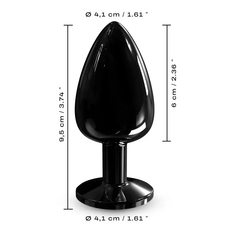 DIAMOND PLUG BLACK L  Anal Plug Sex Toy
