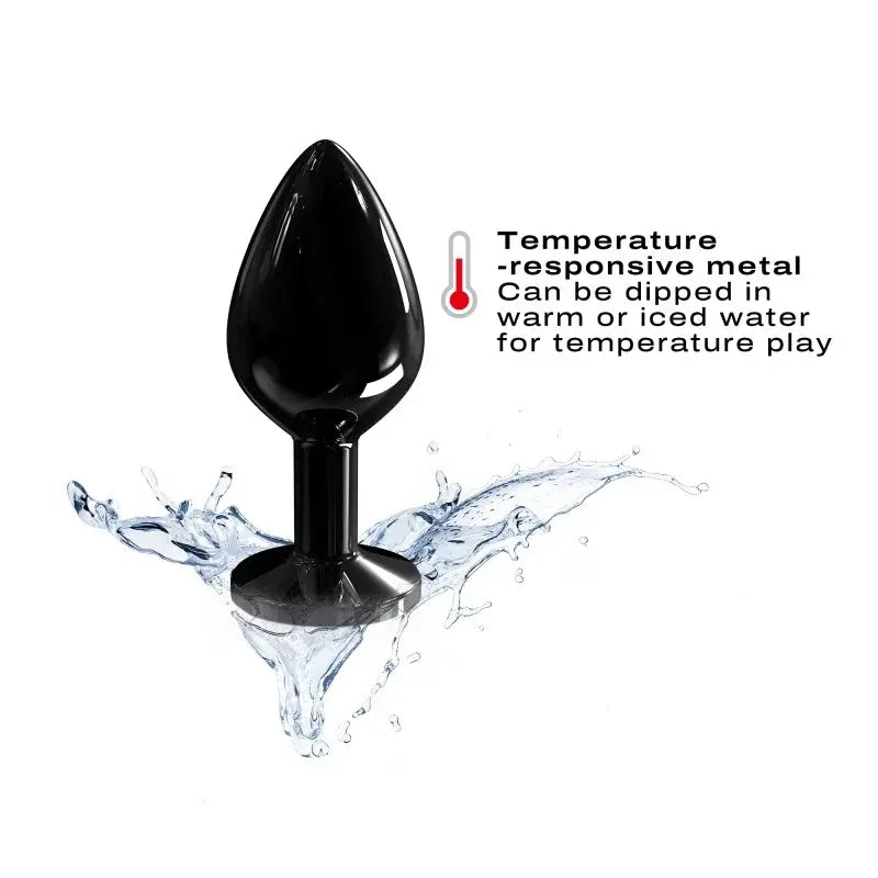 DIAMOND PLUG BLACK M  Anal Plug Sex Toy