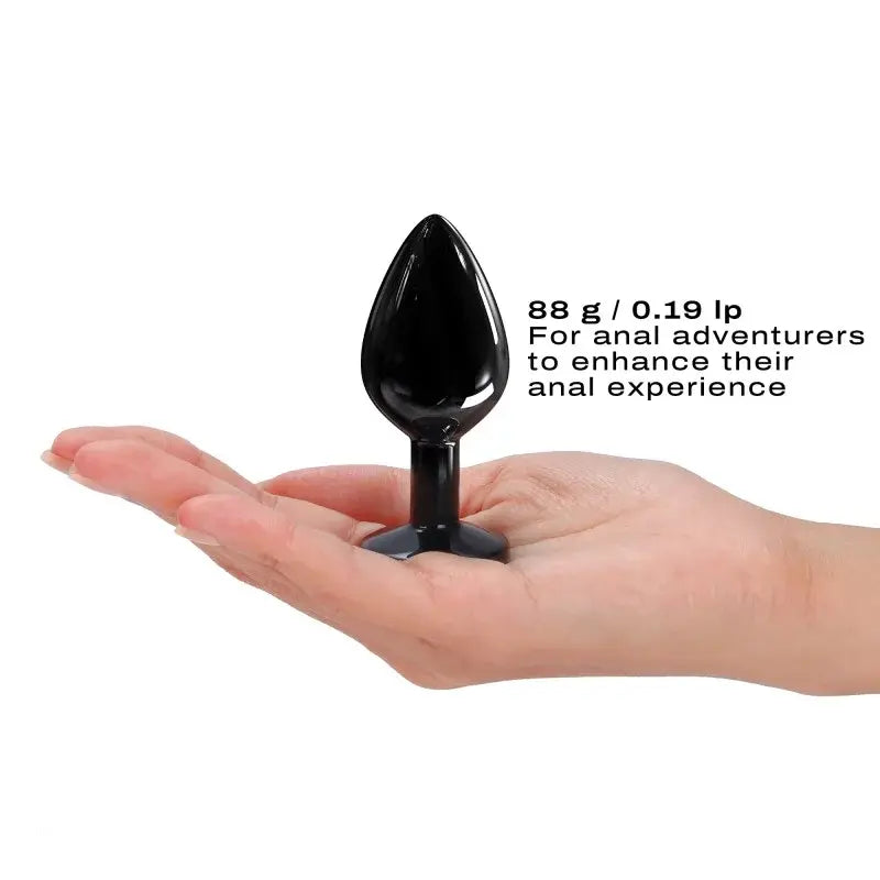 DIAMOND PLUG BLACK M  Anal Plug Sex Toy