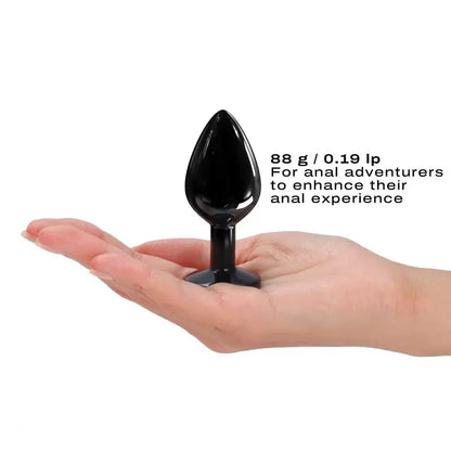 DIAMOND PLUG BLACK M  Anal Plug Sex Toy