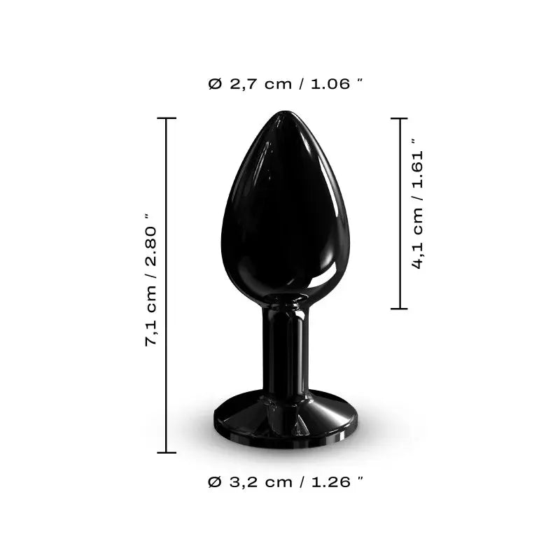DIAMOND PLUG BLACK S  Anal Plug Sex Toy