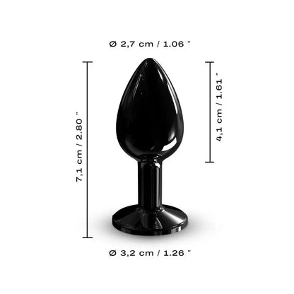 DIAMOND PLUG BLACK S  Anal Plug Sex Toy