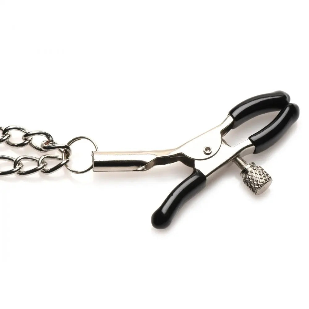 Daggers Double Chain Nipple Clamps  Nipple and Clit Toys